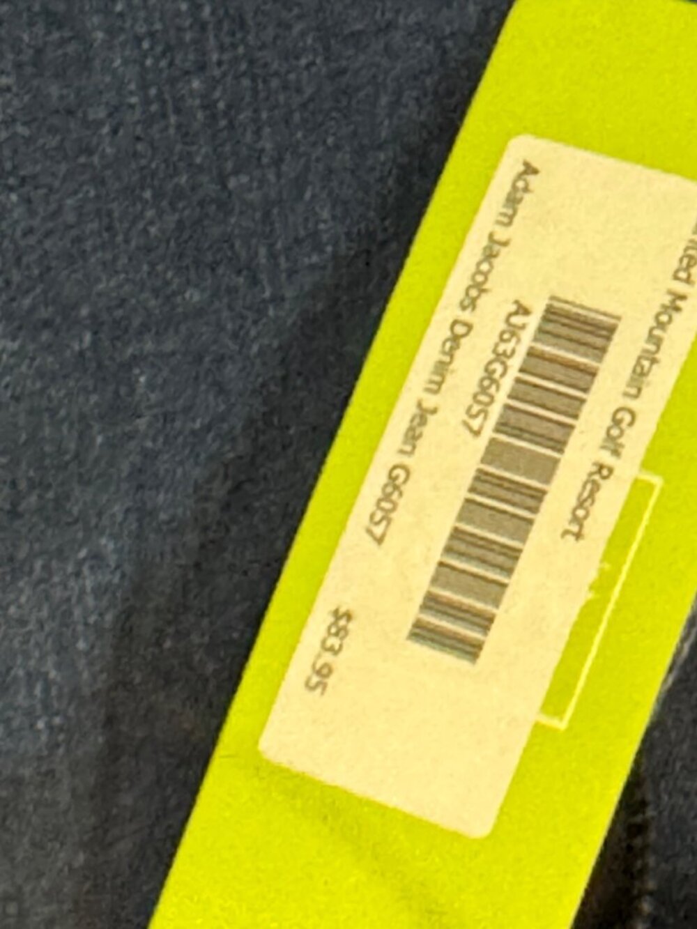 Adami Jacobis Denim Jeans With Floral Embroidered Hem & Rhinestone Accents - Picture 3 of 5